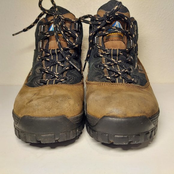 Mt Everest Shoes Mt Everest Tucson Womens Size 8 Black Tan Leather Sturdy Comfort Hiking